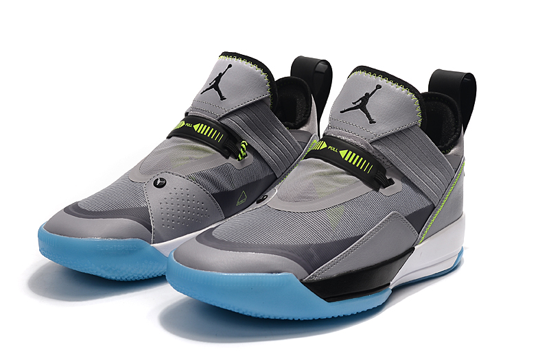 2020 Air Jordan 33 Grey Black Jade White - Click Image to Close